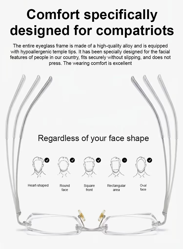 【Co-Created by Designers】Gypsophila Smart Zoom and Color-Changing Reading Glasses, Auto Focus Distance Near Progressive Multi-focus HD Vision - 23