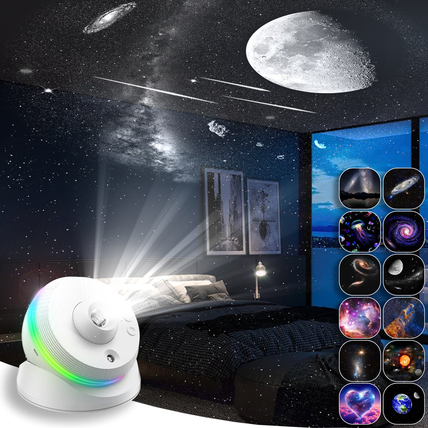 🌌 AstroVault™ 13-in-1 Galaxy Projector