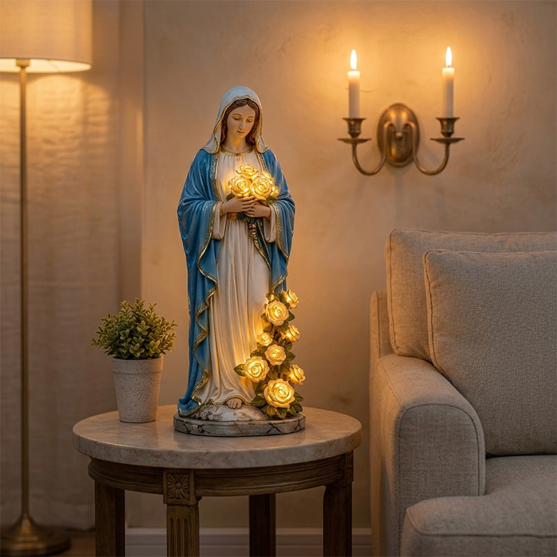 ✝️Our Lady Guardian Garden Glow Light✨- Sacred Garden Ornament