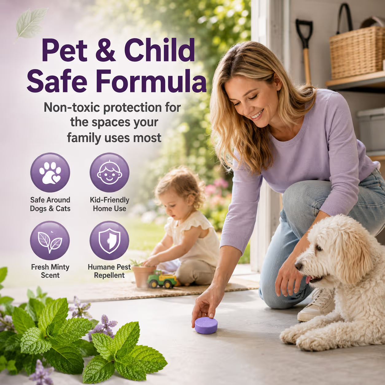 ✅ 10,000+ Happy Customers 🐭 All-Natural Peppermint & Cinnamon Pest & Rodent Repellent Pucks 🕷