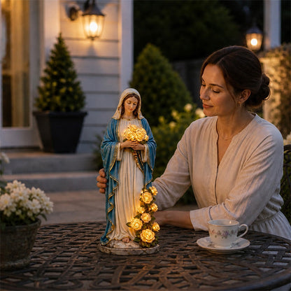 ✝️Our Lady Guardian Garden Glow Light✨- Sacred Garden Ornament