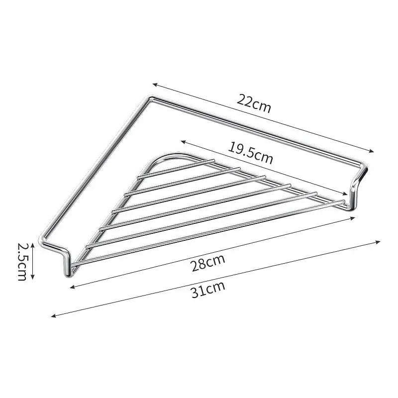 Corner Sink Draining Rack: Space-Saving & Quick-Dry Ventilation