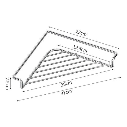 Corner Sink Draining Rack: Space-Saving & Quick-Dry Ventilation