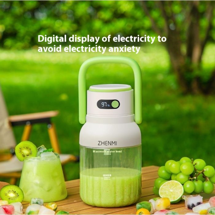 Zhenmi Portable Digital Display Camping Juicer Cup