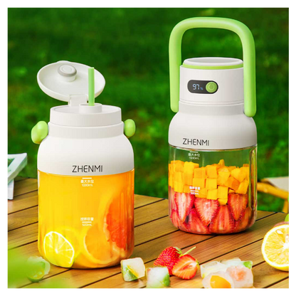 Zhenmi Portable Digital Display Camping Juicer Cup