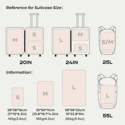 EZY SET BUNDLE - 3 Size Travel Vacuum Pack For Luggage Space Saving