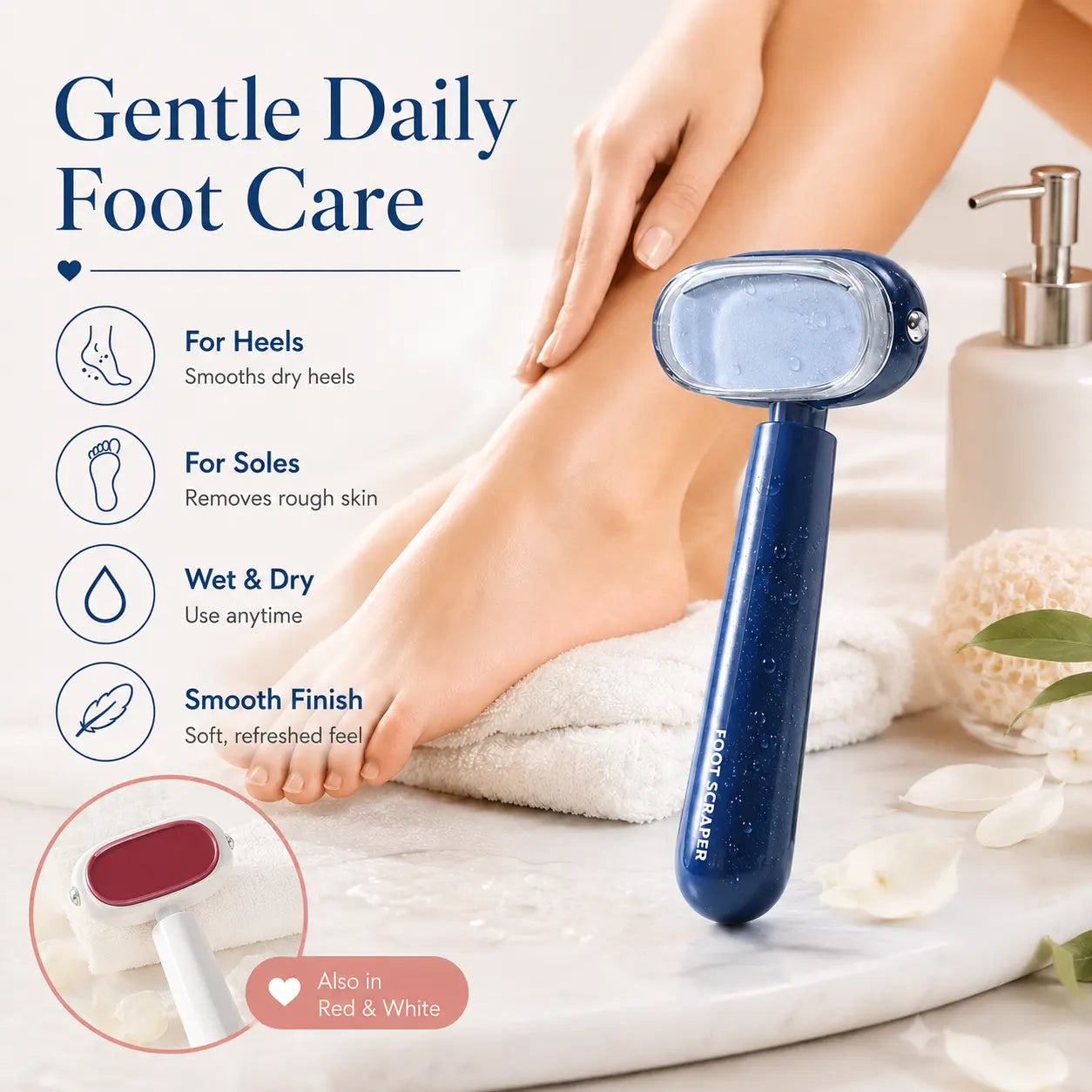 Dual‑Sided Foot Callus Remover: Detachable Washable Design & Effective🦶
