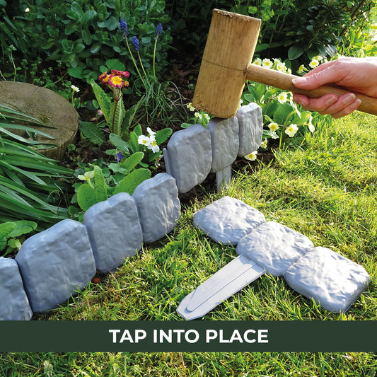 Stone-Effect Garden Fence Panels – Easy Install, Weatherproof Outdoor Edging