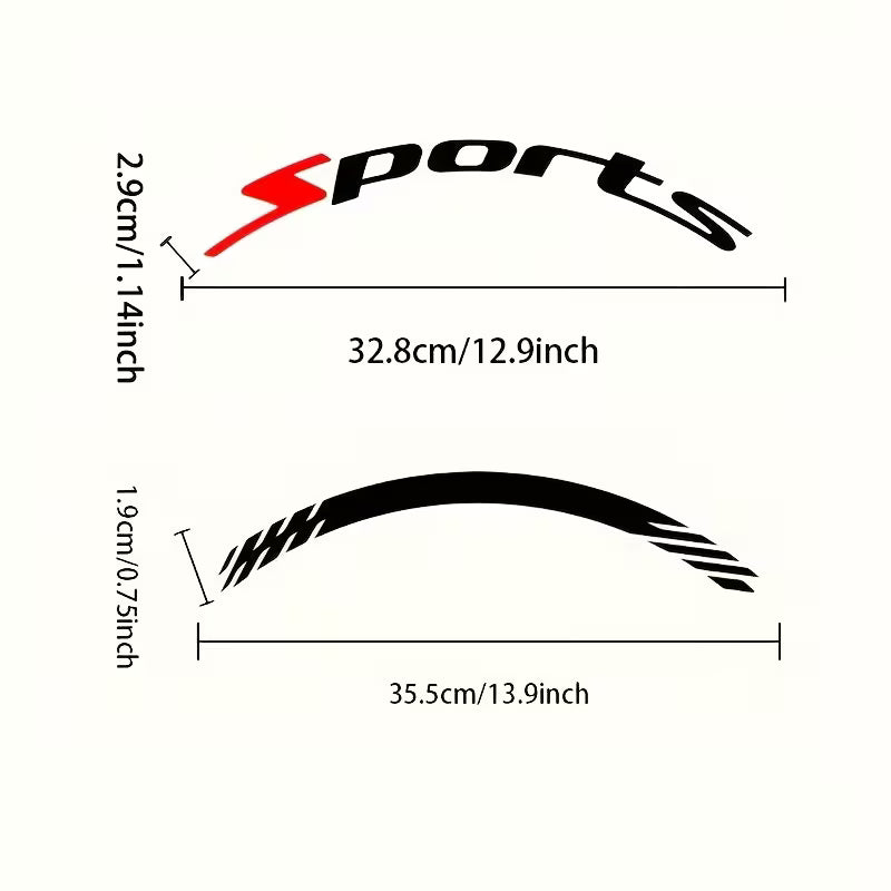 🚗🛞3D Car Tire Stickers – Waterproof Universal Wheel Decals | Motorcycle Auto Exterior Accessories
