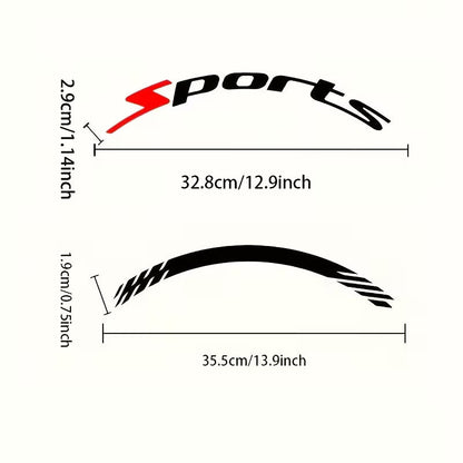 🚗🛞3D Car Tire Stickers – Waterproof Universal Wheel Decals | Motorcycle Auto Exterior Accessories