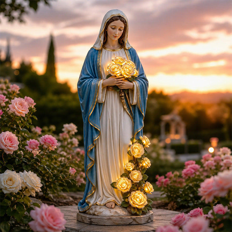 ✝️Our Lady Guardian Garden Glow Light✨- Sacred Garden Ornament