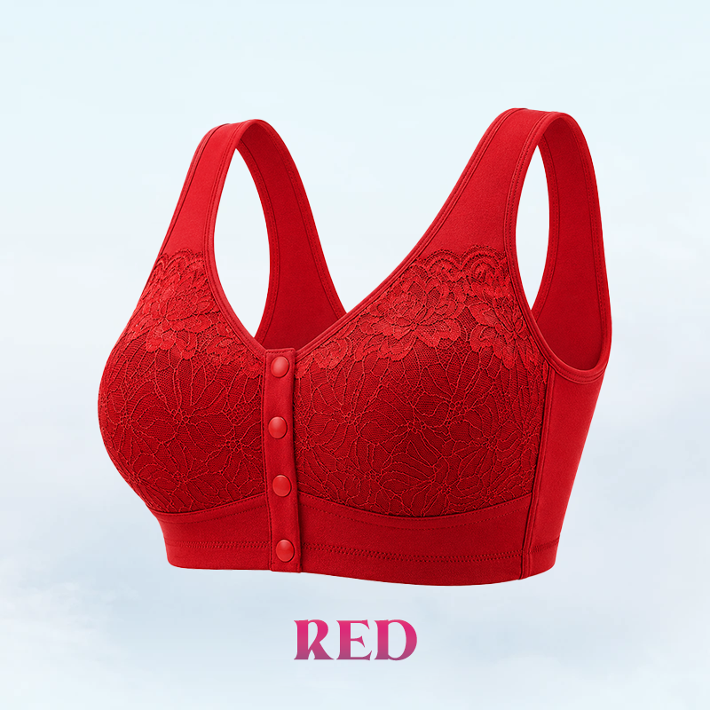 🔥HOT SALE🔥Front Closure Breathable Cotton Lifting Bra for Seniors