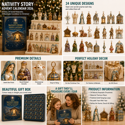 🎁✨2026 Faith-Inspired Christmas Advent Calendar:24-Day Faith Gift & Christmas Joy