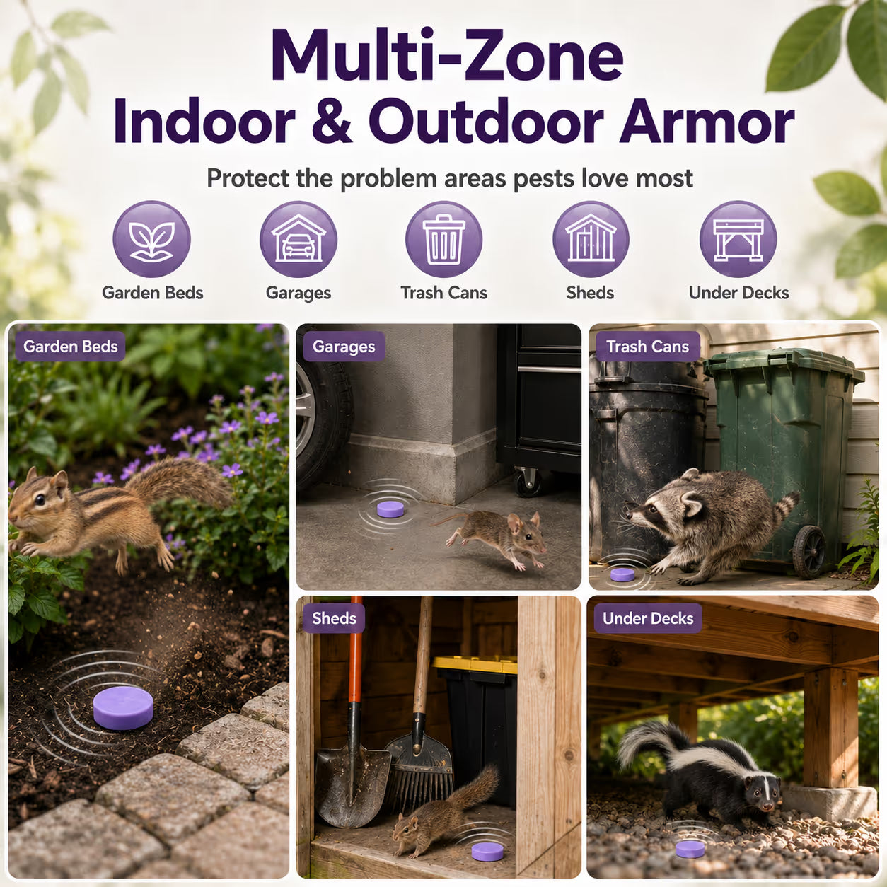 ✅ 10,000+ Happy Customers 🐭 All-Natural Peppermint & Cinnamon Pest & Rodent Repellent Pucks 🕷
