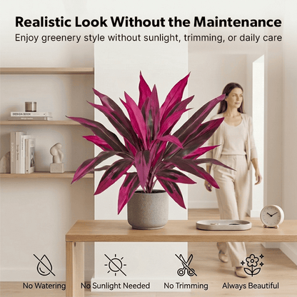 🎁 Mother's Day 60% OFF - Artificial Boston Fern & Dragon's Blood Tree Plants