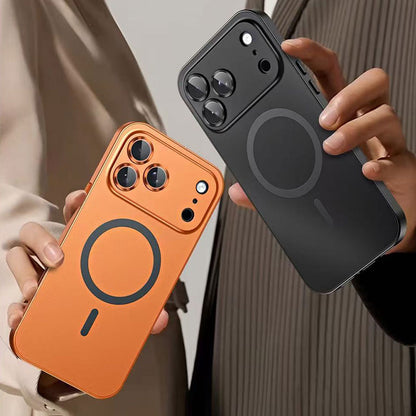 Magnetic Metal Snap-On Phone Case: Strong Magnetic Hold & Full Protection