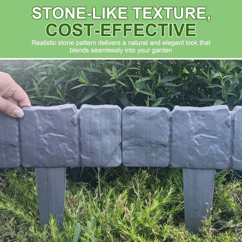 Stone-Effect Garden Fence Panels – Easy Install, Weatherproof Outdoor Edging