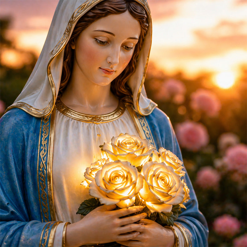 ✝️Our Lady Guardian Garden Glow Light✨- Sacred Garden Ornament