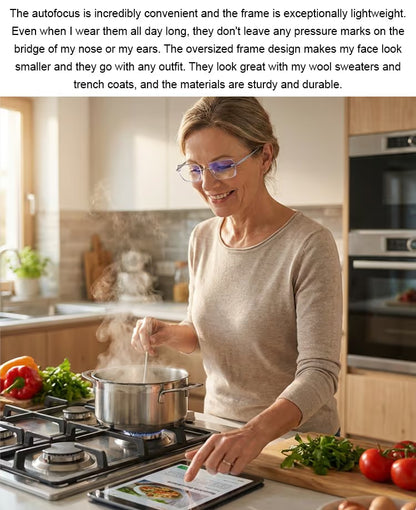 【Co-Created by Designers】Gypsophila Smart Zoom and Color-Changing Reading Glasses, Auto Focus Distance Near Progressive Multi-focus HD Vision - 36