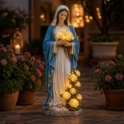 ✝️Our Lady Guardian Garden Glow Light✨- Sacred Garden Ornament