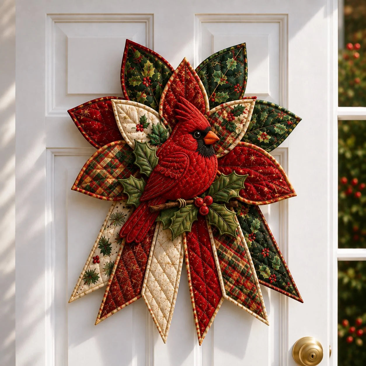 🎄Beginner-Friendly Oversized Christmas Character Quilted Door Hanger Sewing Kit | Complete Kit with All Tools & Step-by-Step Guide Included 💕