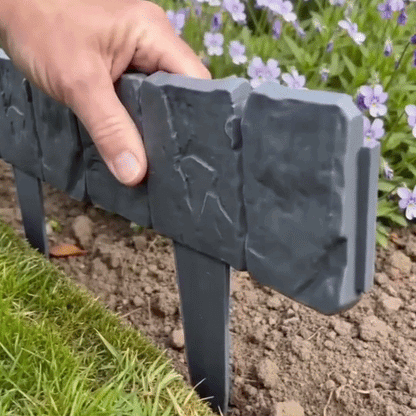 Stone-Effect Garden Fence Panels – Easy Install, Weatherproof Outdoor Edging