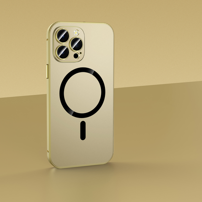 Magnetic Metal Snap-On Phone Case: Strong Magnetic Hold & Full Protection