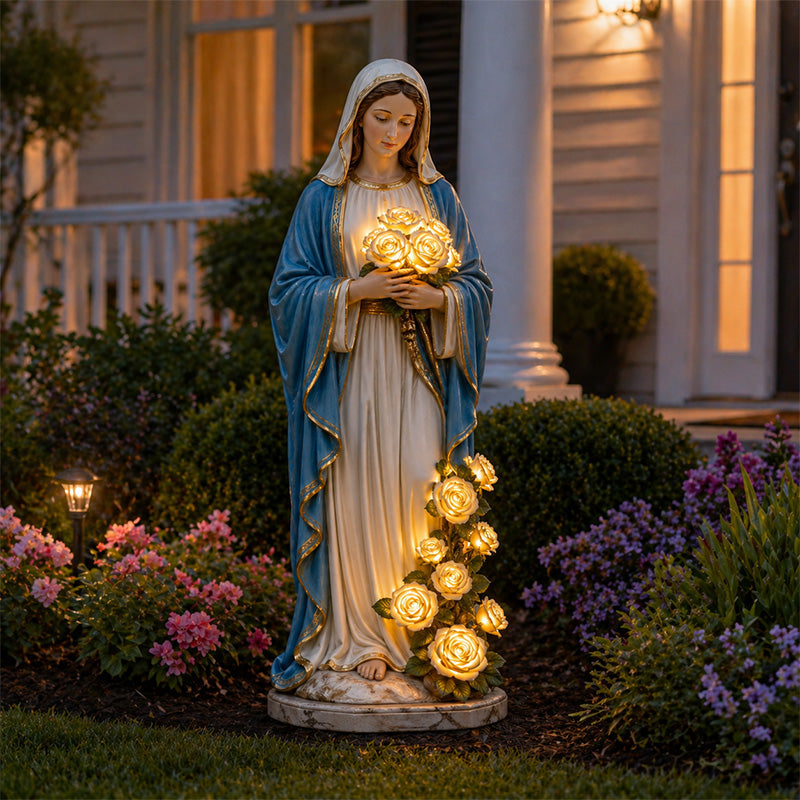 ✝️Our Lady Guardian Garden Glow Light✨- Sacred Garden Ornament