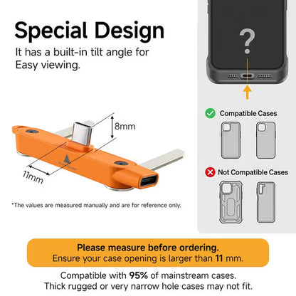 🔥🔥Fast-Charging Cable with Detatchable Stand