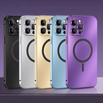 Magnetic Metal Snap-On Phone Case: Strong Magnetic Hold & Full Protection