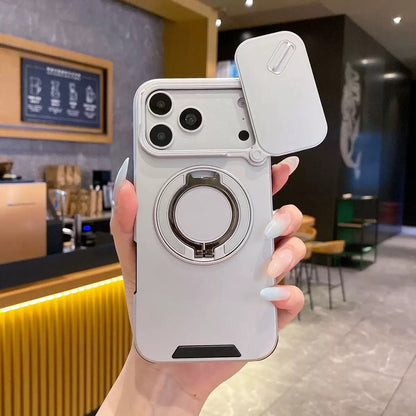 Multifunctional Sliding Camera Protection Magnetic Phone Case