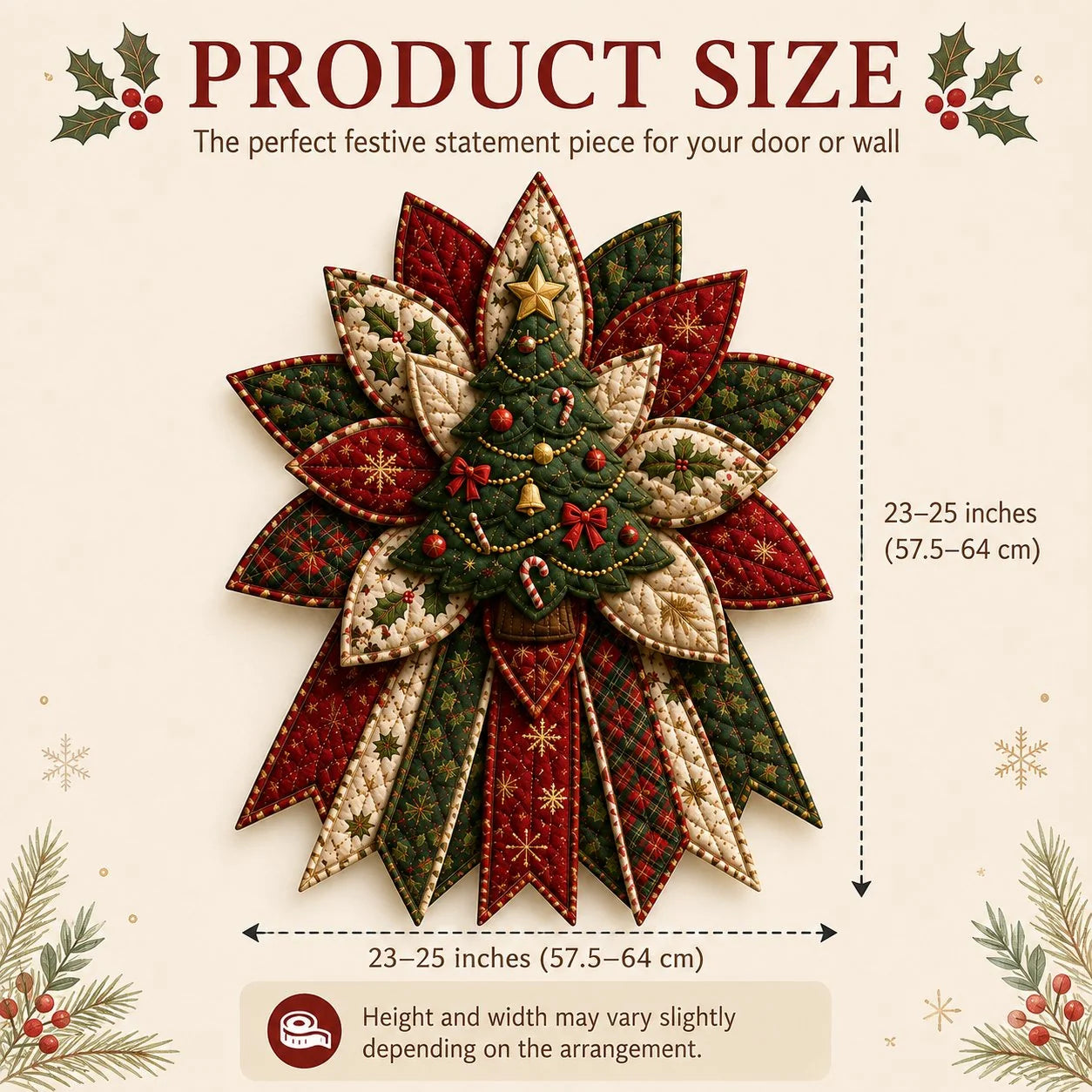 🎄Beginner-Friendly Oversized Christmas Character Quilted Door Hanger Sewing Kit | Complete Kit with All Tools & Step-by-Step Guide Included 💕