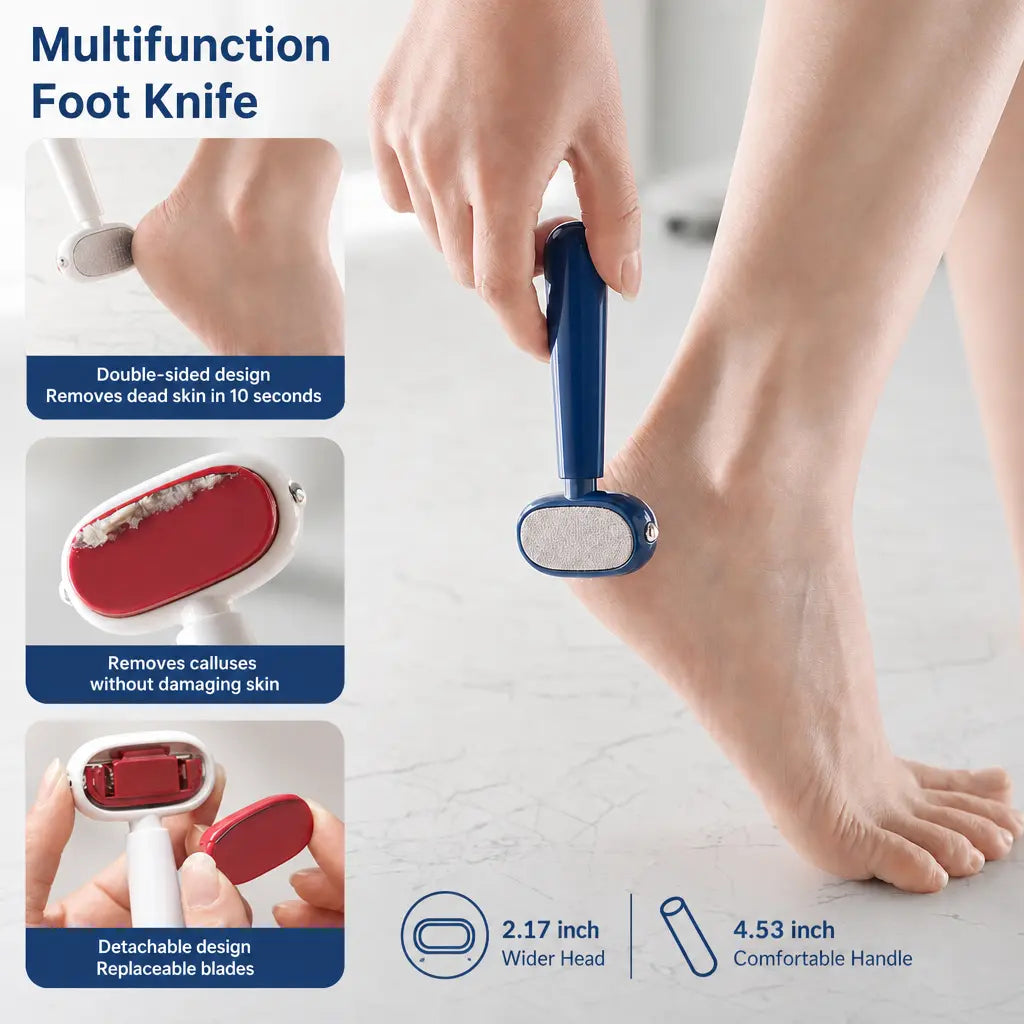 Dual‑Sided Foot Callus Remover: Detachable Washable Design & Effective🦶