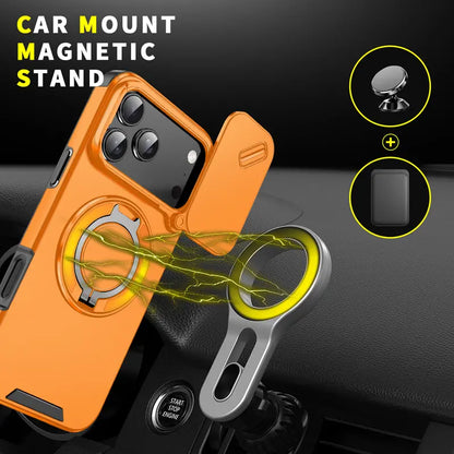Multifunctional Sliding Camera Protection Magnetic Phone Case