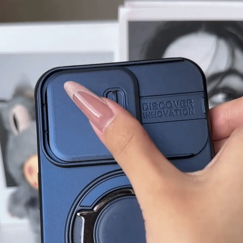 Multifunctional Sliding Camera Protection Magnetic Phone Case
