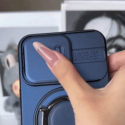 Multifunctional Sliding Camera Protection Magnetic Phone Case