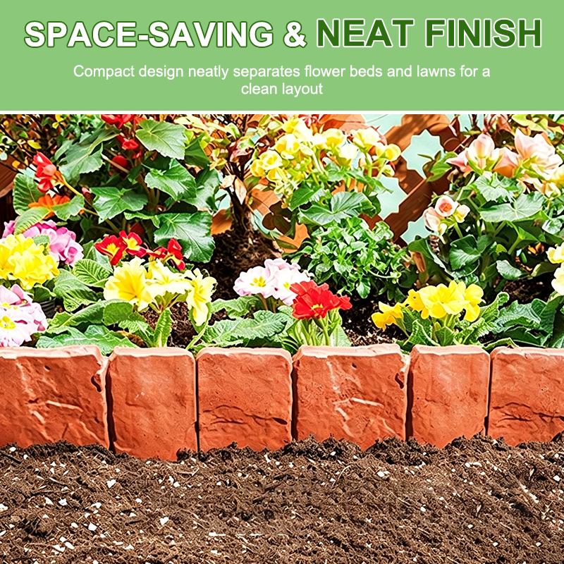 Stone-Effect Garden Fence Panels – Easy Install, Weatherproof Outdoor Edging