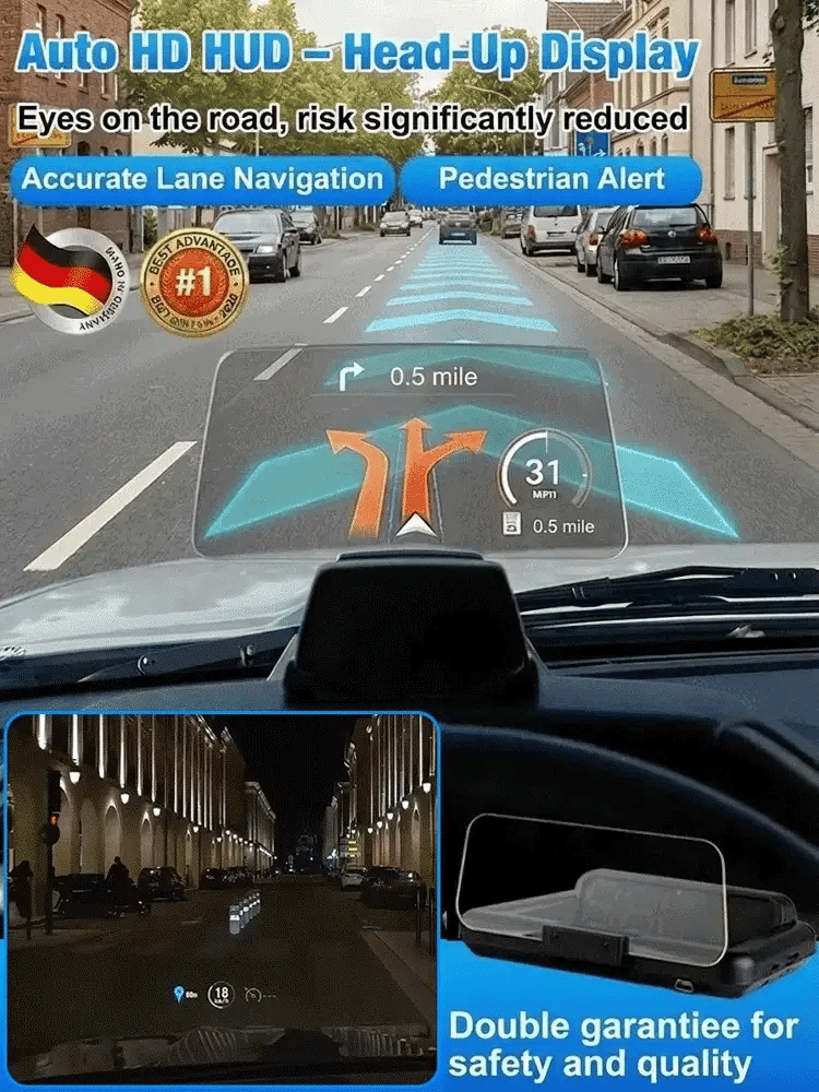 ⚡Hot Sales 51% OFF🔥Head-Up Display (HUD) Car GPS Digital Speedometer - 3