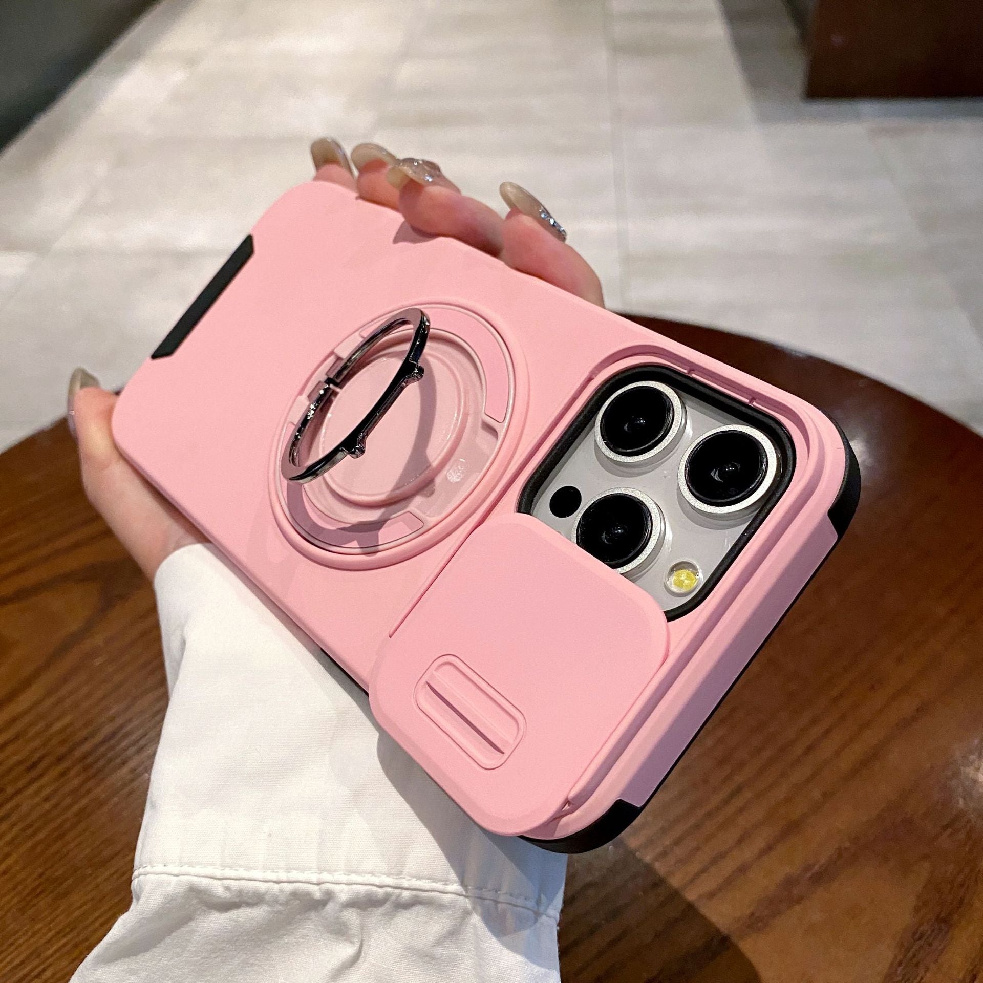 Multifunctional Sliding Camera Protection Magnetic Phone Case