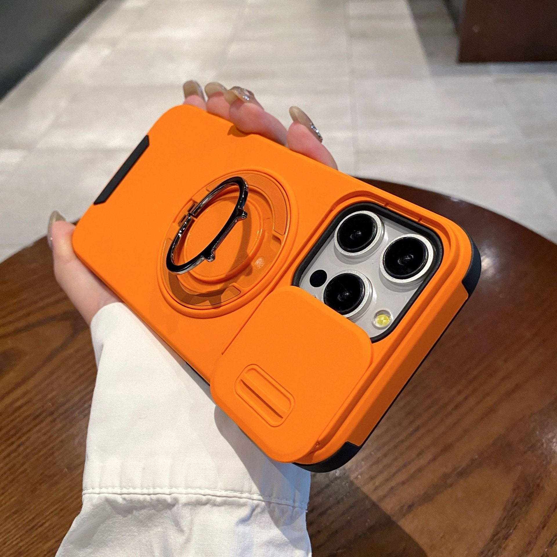 Multifunctional Sliding Camera Protection Magnetic Phone Case