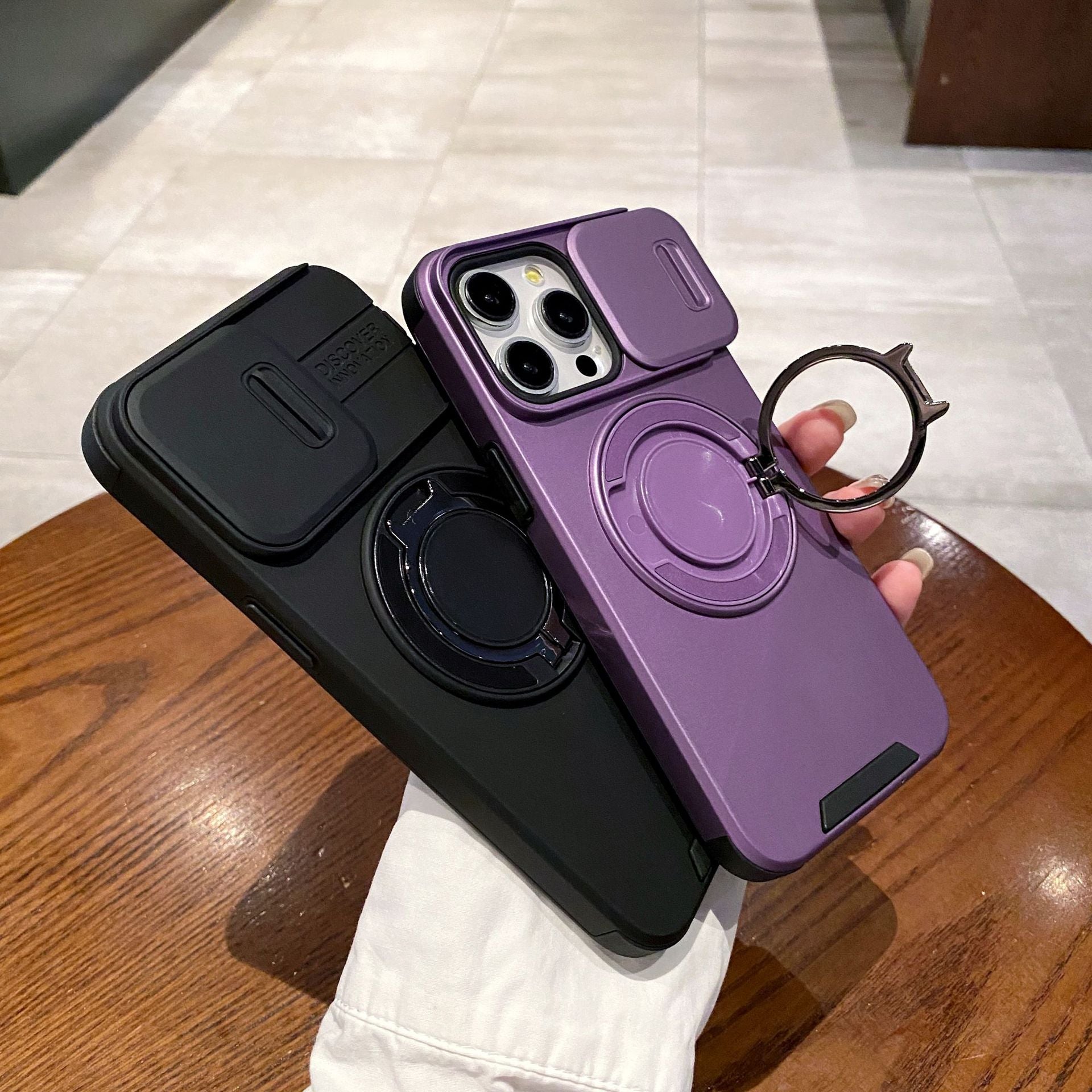 Multifunctional Sliding Camera Protection Magnetic Phone Case
