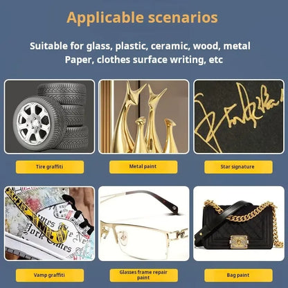 Oil-Based Tire Lettering & DIY Detail Pen Waterproof | Quick-Dry | Permanent