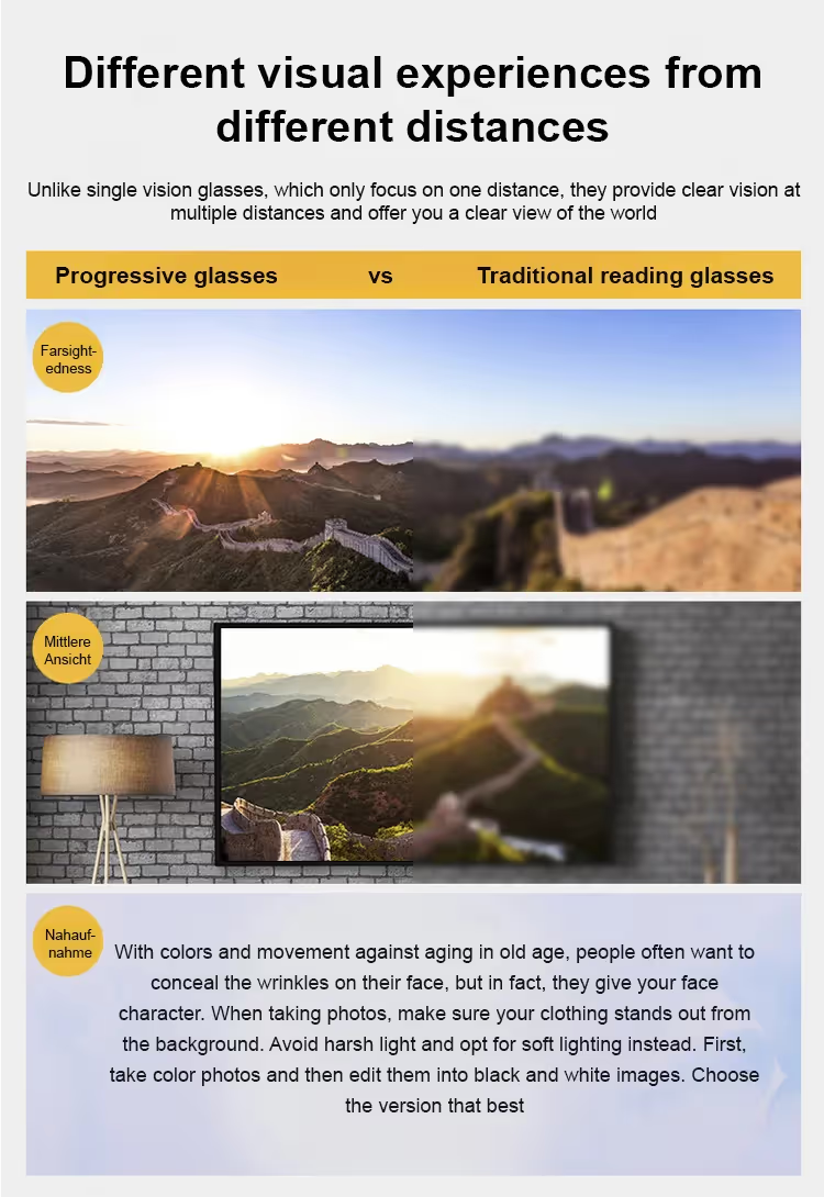 【Co-Created by Designers】Gypsophila Smart Zoom and Color-Changing Reading Glasses, Auto Focus Distance Near Progressive Multi-focus HD Vision - 21