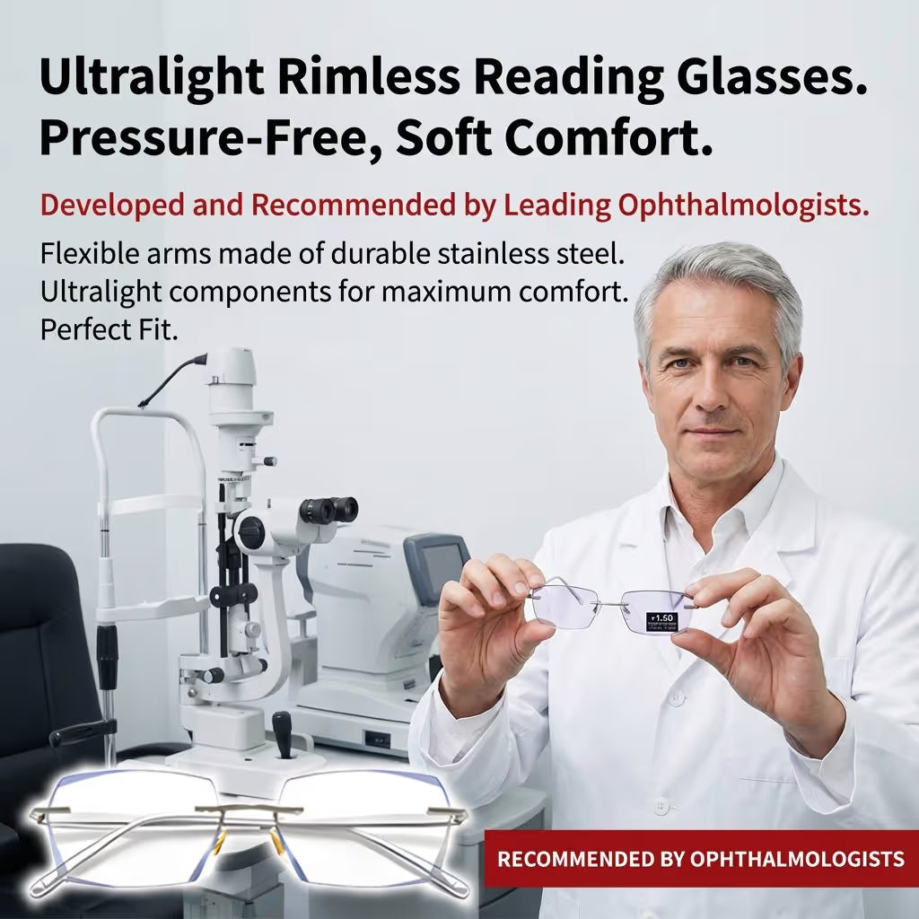 【Co-Created by Designers】Gypsophila Smart Zoom and Color-Changing Reading Glasses, Auto Focus Distance Near Progressive Multi-focus HD Vision - 2