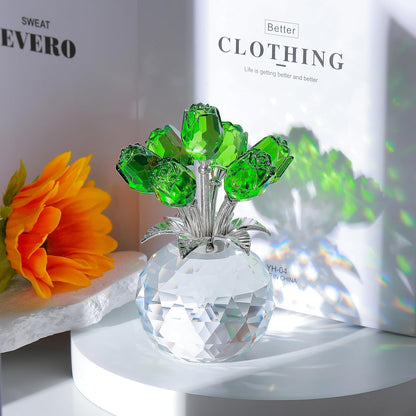 🔥Hot Sale 49% OFF💖💎Crystal Colorful Rose Flower Vase