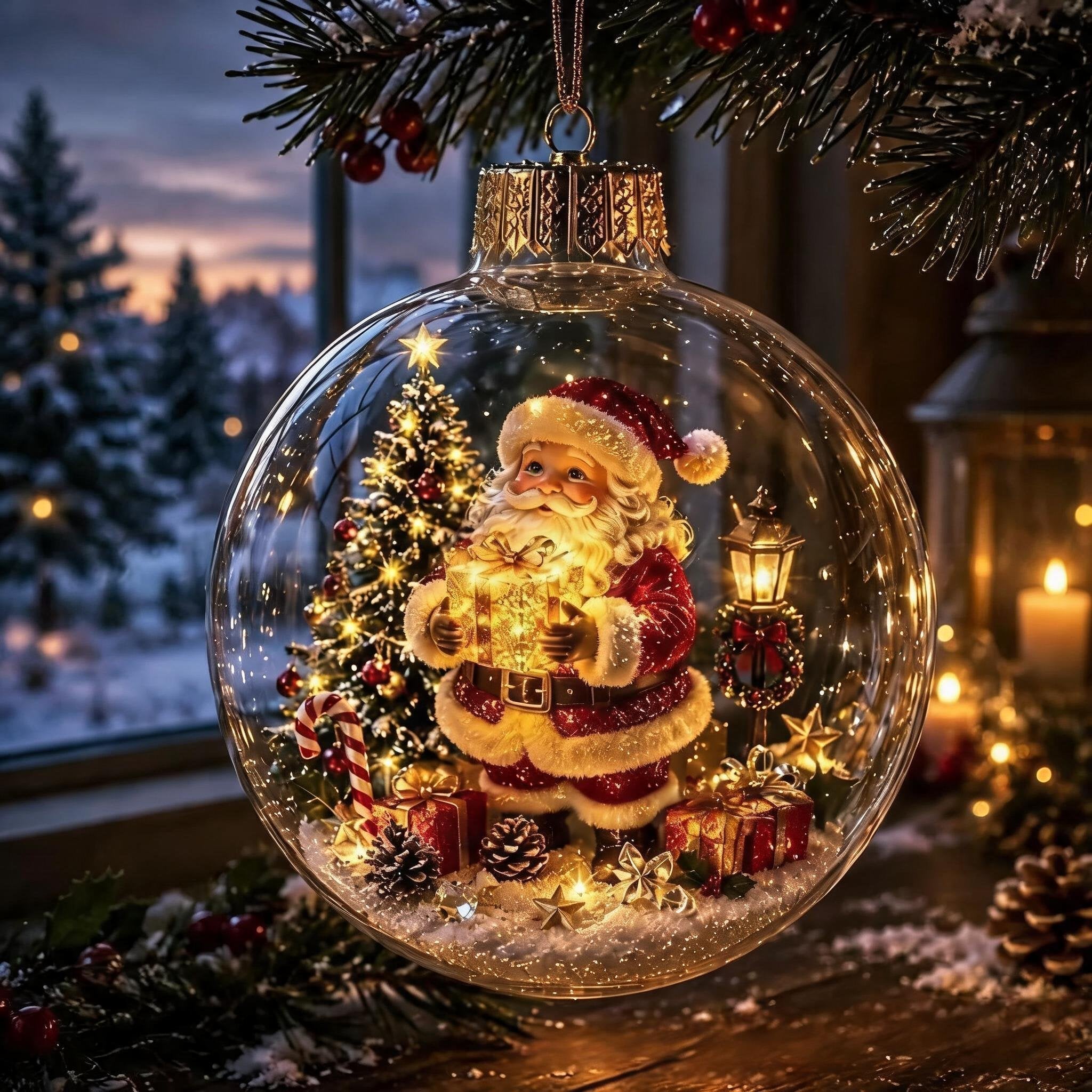 Glowing Christmas Diorama Ornament🎄