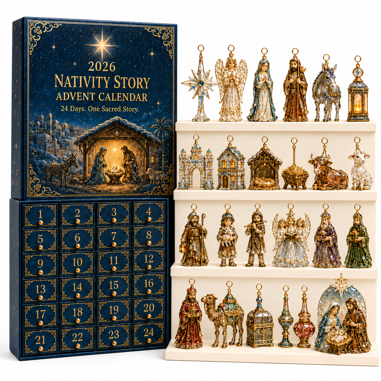 🎁✨2026 Faith-Inspired Christmas Advent Calendar:24-Day Faith Gift & Christmas Joy