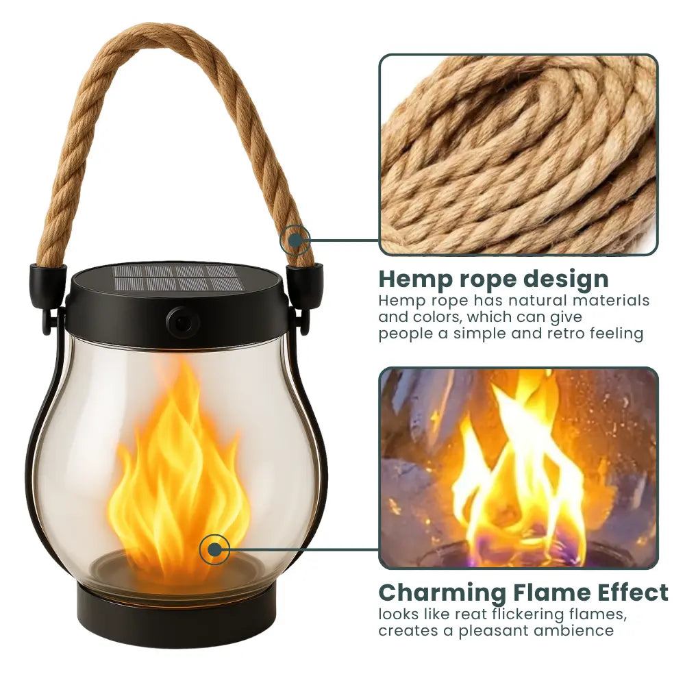 🔥 Solara™ Solar Flicker Camp Lantern