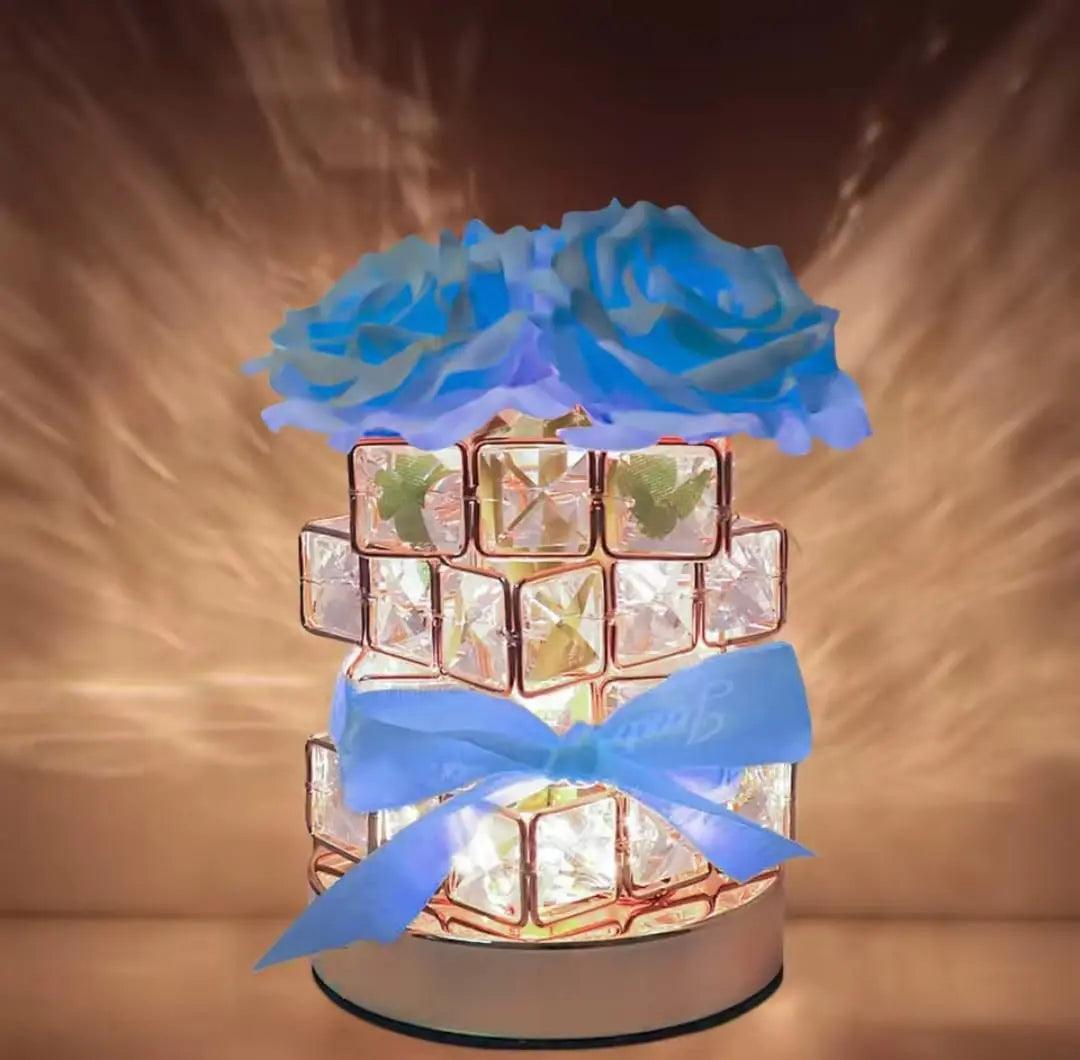 🌹 Eternal Rose Crystal Lamp