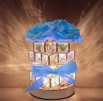 🌹 Eternal Rose Crystal Lamp